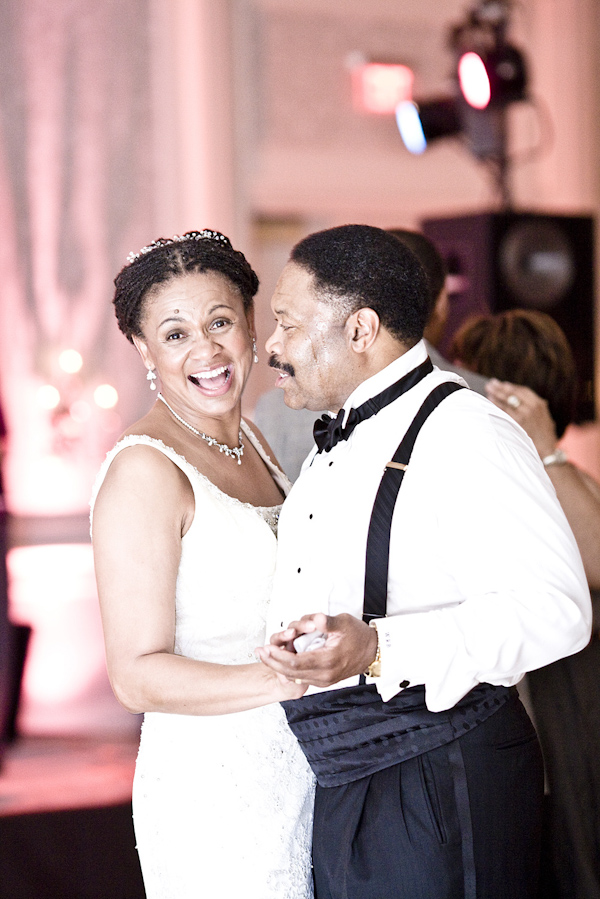 the happy couple dancing at the reception - photo by North Carolina based wedding photographers Cunningham Photo Artists
